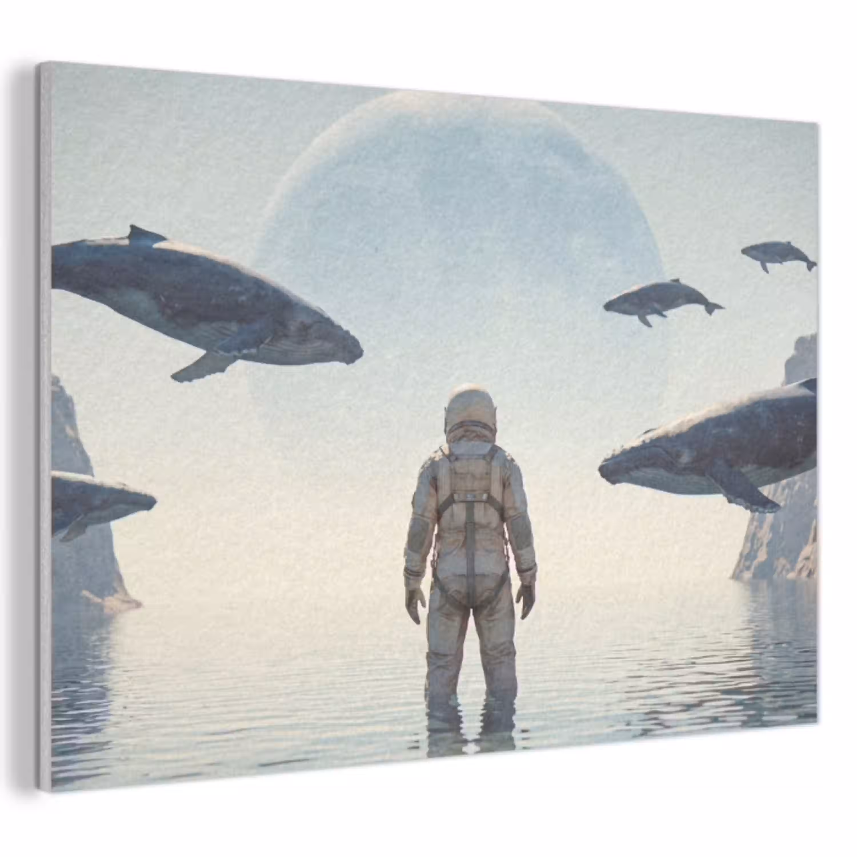 Ruimtevaarder - Walvis - Fantasie PET vilt klein -3d