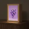Druif - Disco - Glitter - Paars Light Box met kabel (Tafellamp) klein -z3d_website