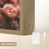 Leeuw - Dier - Natuur - Botanisch - Bloemen - Roze Light Box met batterij (Wandlamp) middel -USP_websiteoplaadbaarNL