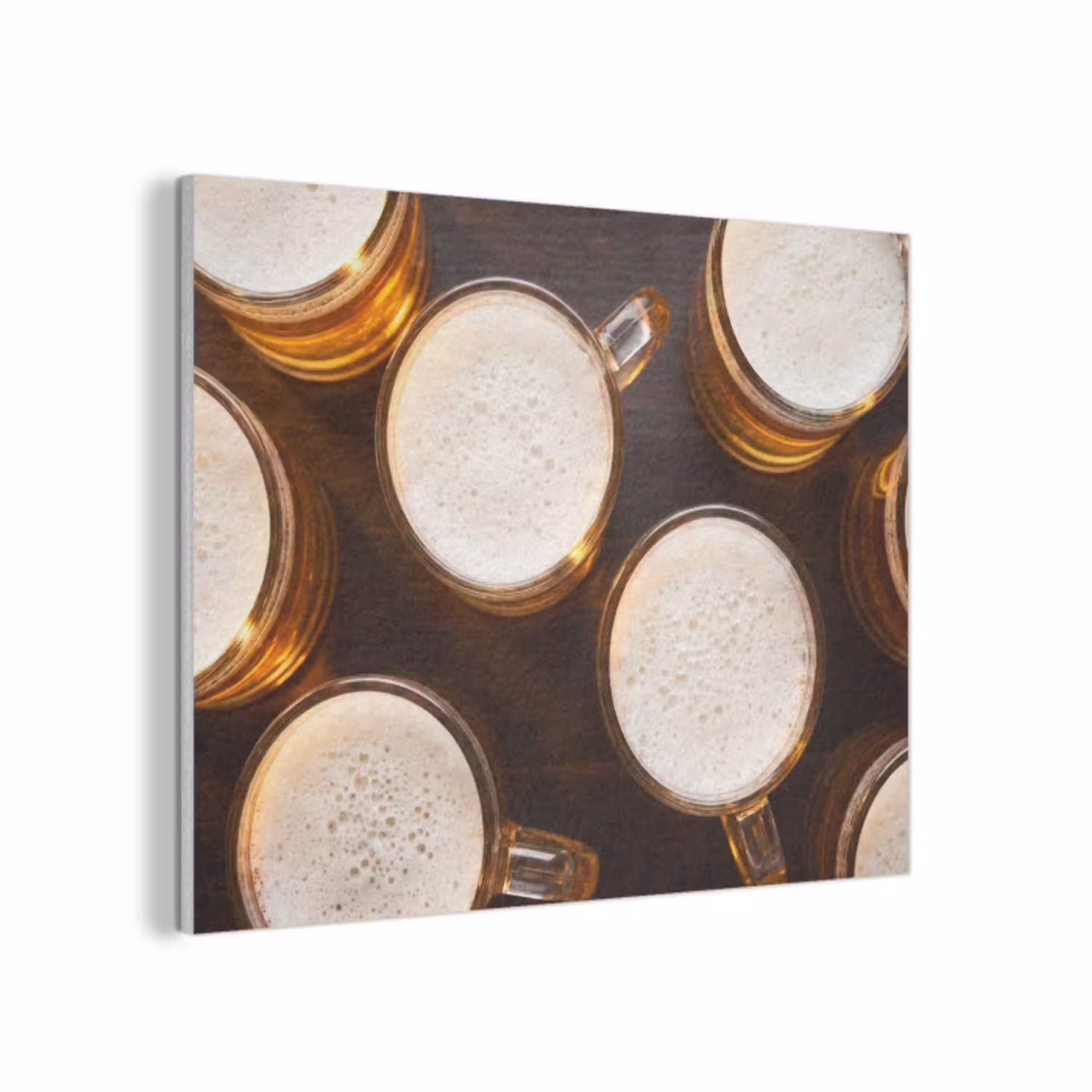 Bier - Glazen - Schuim - Hout - Drank PET vilt klein -3d