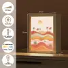 Abstract landschap - Palmbomen - Kleurrijk Light Box met kabel (Tafellamp) klein -USP_NL