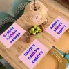 Daddy's - Blauw - Blokletters Placemat vinyl groot -zzsfeer5_Kitchenyeah-website
