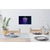 Paars - Disco - Feest - Druif Muursticker klein -eettafel
