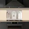 Hal - Bogen - Symmetrisch - Modern keuken achterwand spatscherm klein -sfeer1