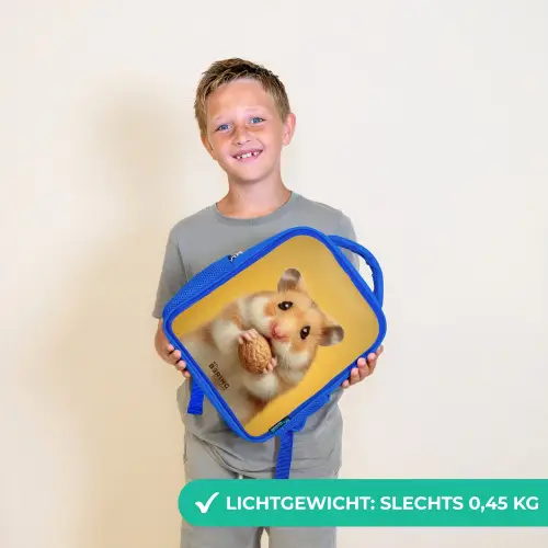 Hamster - Walnoot - Dier Kinderrugzak - Blauw middel -sfeer1_NL