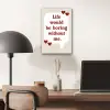 Quote - Tekstballon - Hartjes aluminium wit klein -sfeer5