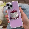 Taart - Kersen - Juwelen - Rood Hoesje iPhone 16 Pro Max met koord klein -sfeer3