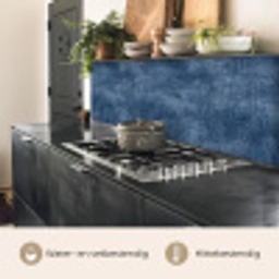 Linnen - Textuur - Patroon - Denim - Rustiek keuken achterwand 2 middel 871 -usp_NL