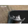 Giraffe - Dier - Zwart - Wit Placemat vinyl groot -closeup