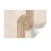 Symmetrische bocht - Koperkleurig Muursticker klein -3d