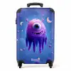 Paars monster in de ruimte NBS - Handbagage koffer - Kinderen Unisex middel -productfoto_recht
