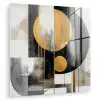 Abstract - Goud - Zilver - Vormen - Aesthetic - Modern plexiglas 5mm klein -zzzproduct_nieuw