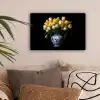 Geel - Tulpen - Vaas - Bloemen canvas 2cm klein -sfeer1