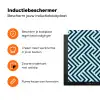 Patroon - Blauw - Lijnen - Zigzag Inductie beschermer vinyl 3mm klein 276 -zzzzzzz-td-ups