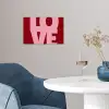 Love - Rood - Blokletters poster papier klein -sfeer3