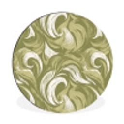 Abstract - Textuur - Groen Wandcirkel aluminium klein 190 -3d