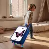 Magenta monarch Kinderkoffer - Blauw klein -sfeer1