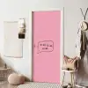 Tekstwolkje - BLAH BLAH BLAH - Roze deurposter klein -sfeer6