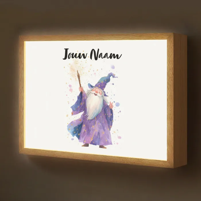 Tovenaar - Magie - Paars Light Box met batterij (Wandlamp kind) middel -z3d_website