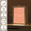 Strepen - Dynamisch - Oranje Light Box met kabel (Tafellamp) klein 925 -USP_NL