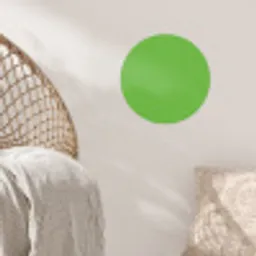 Groen - Kleuren - Natuur Wandcirkel behangsticker klein 186 -sfeer4