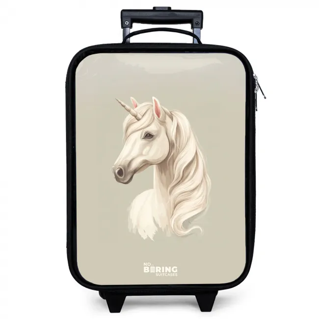 Eenhoorn in neutrale kleuren Kinderkoffer - Zwart klein -zzz_website3d