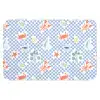 Zee - Patroon - Zeilboot - Blauw WCmat klein 1009 -3d