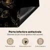Gouden Flora op Zwart Fluweel Inductie beschermer vinyl 3mm middel -zzzsfeer4_ITA