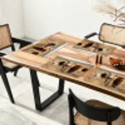Runderen - Kudde - Landschap - Weide - Rustig Placemat vinyl groot -zzsfeer4_Kitchenyeah-website