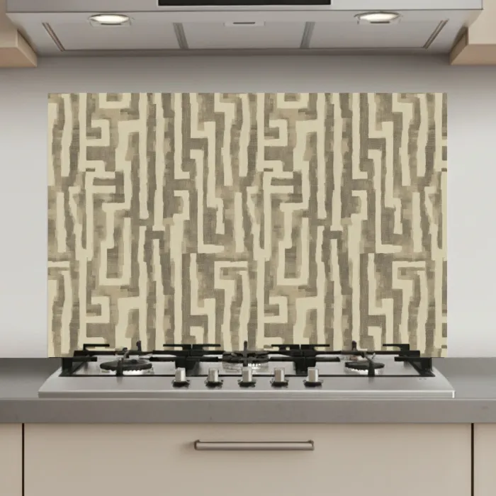Abstract - Geometrisch - Groen keuken achterwand spatscherm klein 900 -3d_website