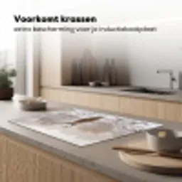 Edelhert - Bos - Sneeuw - Winter - Majestueus Inductie beschermer vinyl 3mm klein -sfeer1