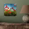 Klaprozen - Toscane - Zon - Rood - Blauw plexiglas 5mm klein -sfeer3