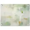 Abstract - Kunst - Wit - Groen - Modern tuinposter los doek klein -3d