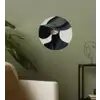 Zwart - Vrouw - Hoed Wandcirkel behangsticker klein -sfeer2