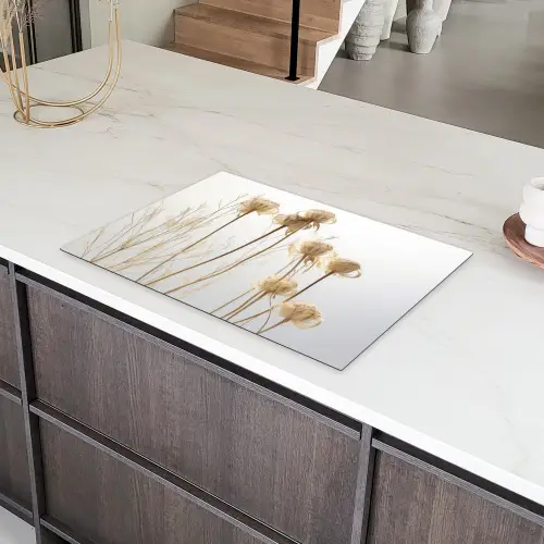 Verbleekte Bloemendans Inductie beschermer vinyl 3mm klein -sfeer8