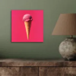 Schepijs - Roze - Hoorntje aluminium wit klein -sfeer2