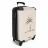 Palmbomen -  Palmboom op ivoor achtergrond NBS - Handbagage koffer - Kinderen Unisex middel -productfoto_3d