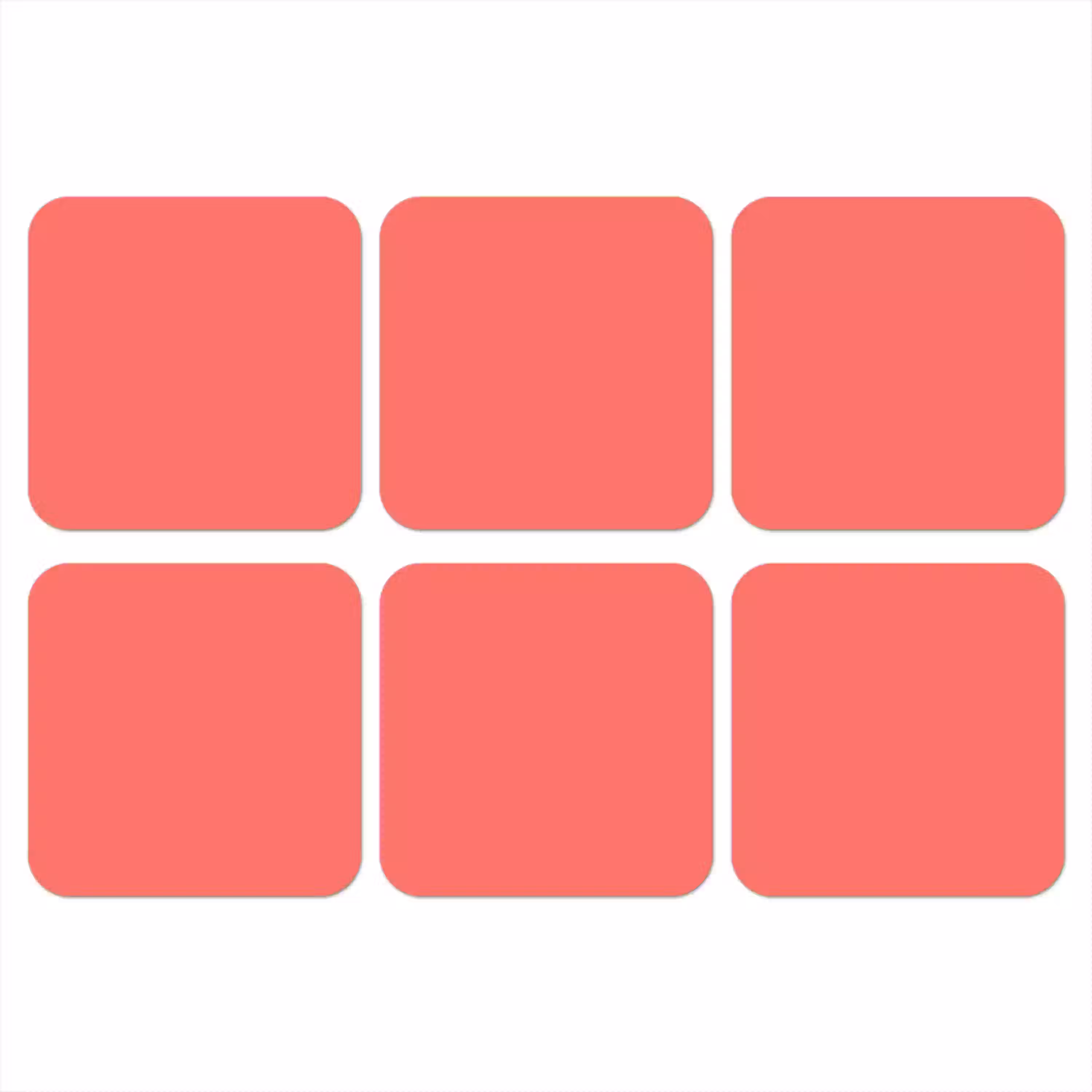 Coral - Punch - Koraal onderzetter kurk middel 366 -3d