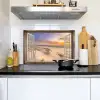 Doorkijk - Strand - Duinen - Natuur - Landschap Inductie beschemer met haakjes klein -sfeer2