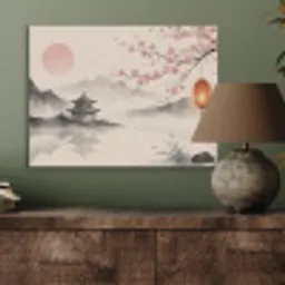 Zon - Japans - Traditioneel PET vilt klein -sfeer2