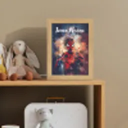 Superheld - Jongens - Rook - Kleuren Light Box met kabel (Kinderlampje) klein -sfeer2_kind