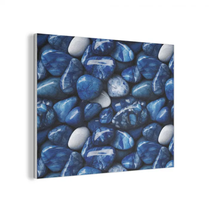 Luxe - Blauwe - Marmer - Stenen PET vilt klein 837 -3d
