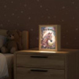 Paard - Natuur - Bloemen - Vlinders - Bos Light Box met kabel (Kinderlampje) klein -sfeer1_kind