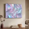 Golvend - Pasteltinten - Glanzend - Stof Textielframe zwart klein -sfeer3