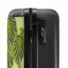 Summer memories - Tropische bladeren op Groene achtergrond NBS - Handbagage koffer - Kinderen Unisex middel -slot