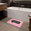 Roze - Tekstwolk - Groen - BLAH BLAH BLAH Badmat klein -sfeer3