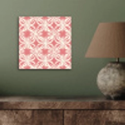 Roze - Bloemenmotief - Wit - Modern aluminium wit klein 46 -sfeer2