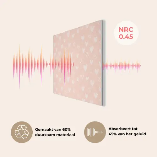 Hart - Patroon - Koraal PET vilt klein 837 -USP_NL