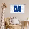Ciao - Blauw - Stippen Wandkleed katoen klein -wsfeer5_kind