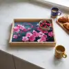Bloem - Bloesems - Roze - Abstract Dienblad Rechthoek middel -sfeer2